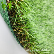 حصيرة العشب البلاستيكي الأخضر الاصطناعي عالي الكثافة